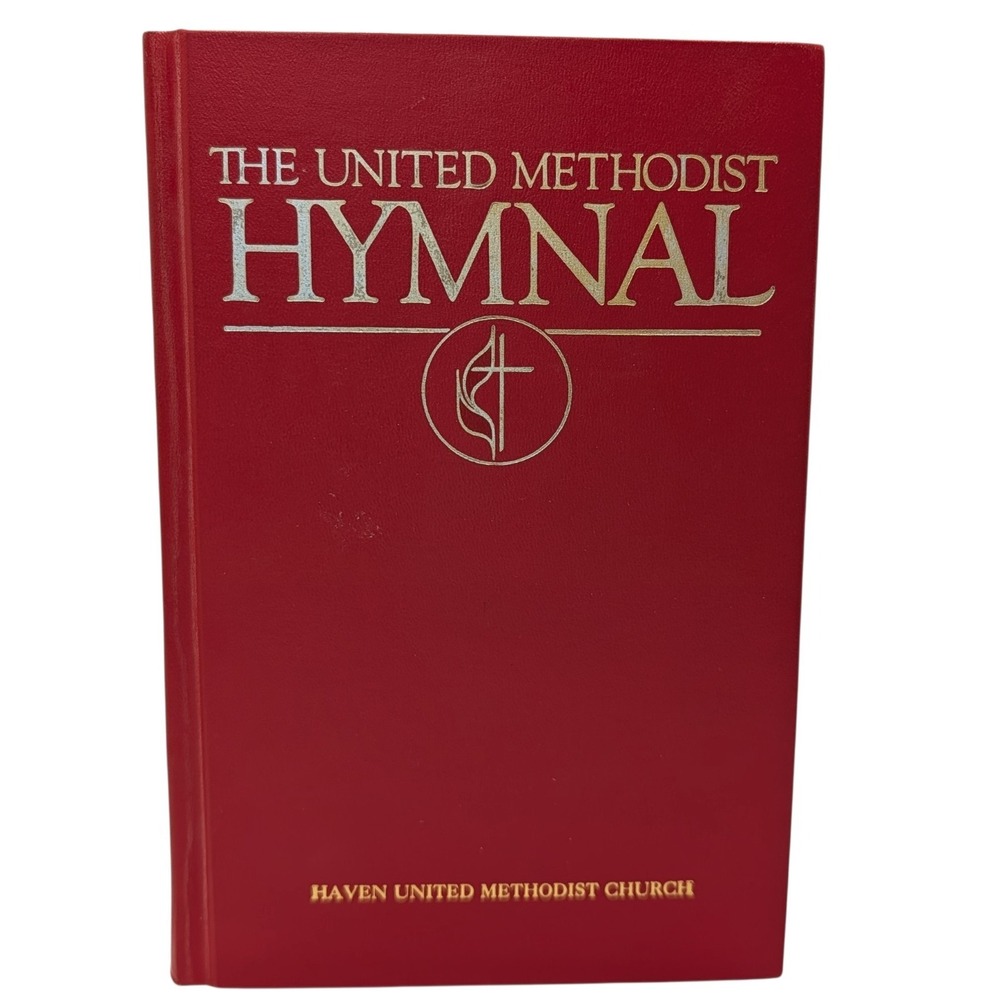 Vintage The United Methodist Hymnal Red Hardcover Worship Church Music Haven